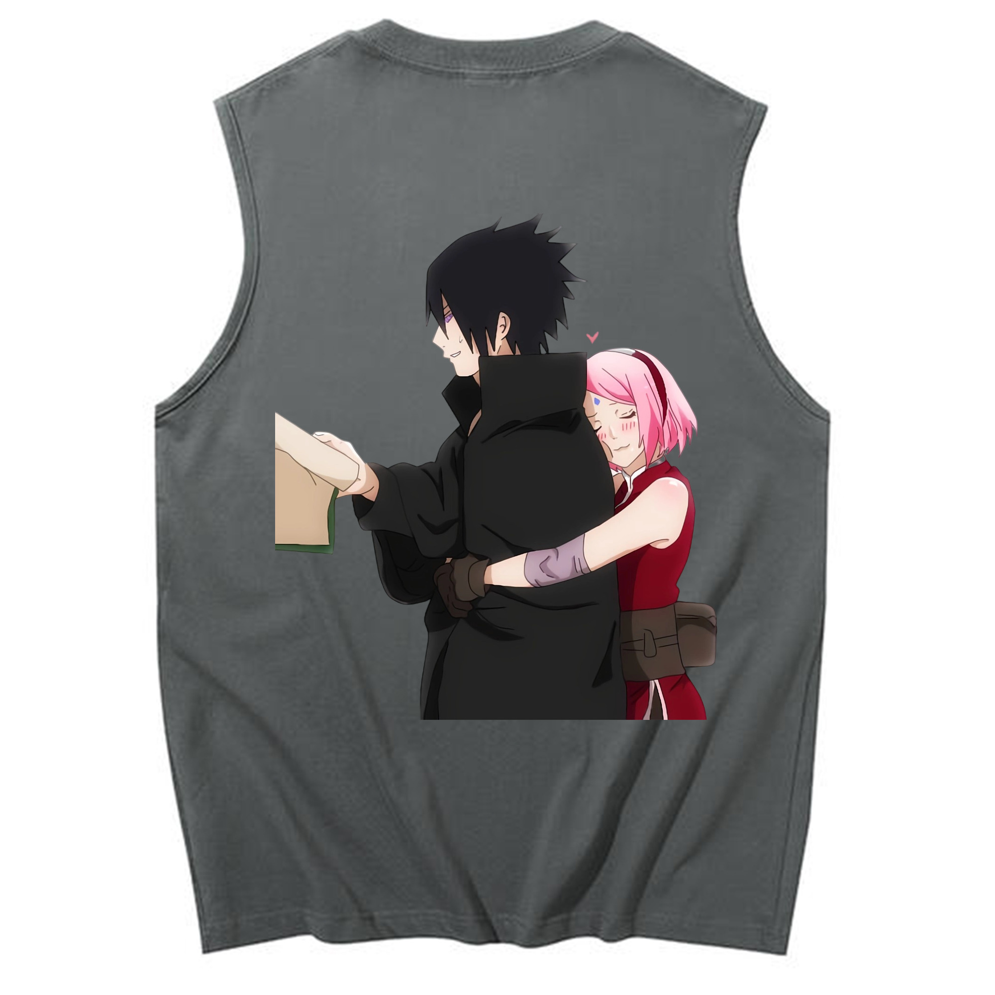 （画像用） NARUTO -ナルト- うちは サスケ Uchiha Sasuke コットン100％タンクトップ（背面プリント）